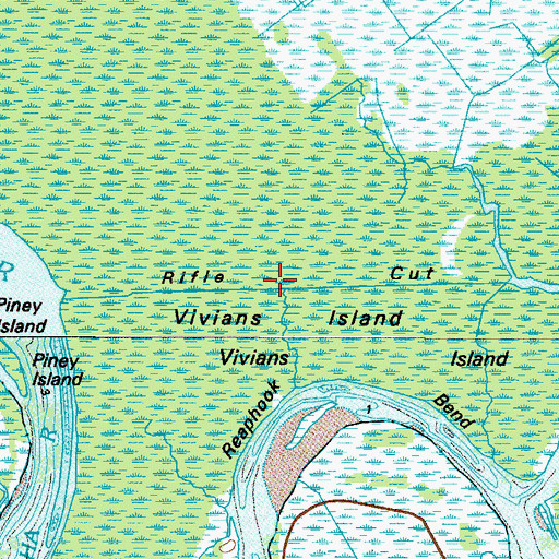 Topographic Map of Rifle Cut, GA