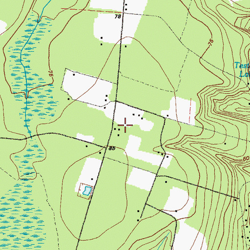 Topographic Map of Riverside Church, GA