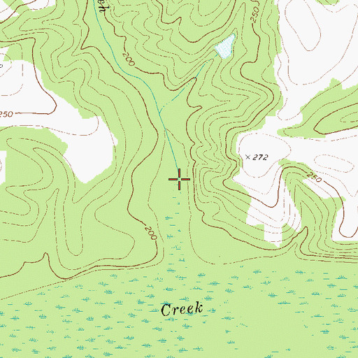 Topographic Map of Rock Branch, GA