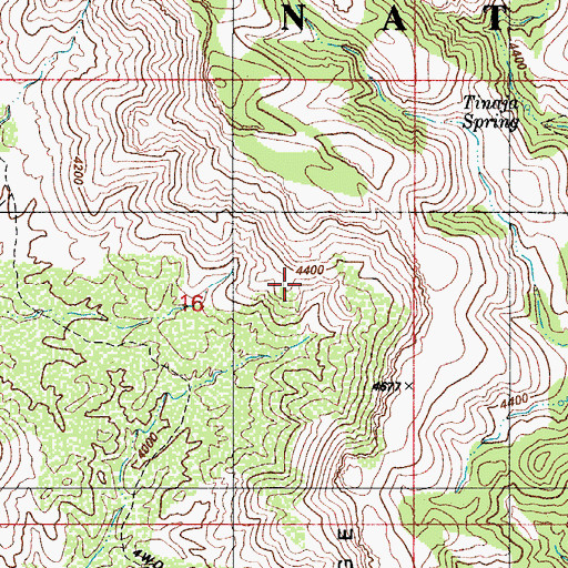 Topographic Map of Mule Ridge, AZ