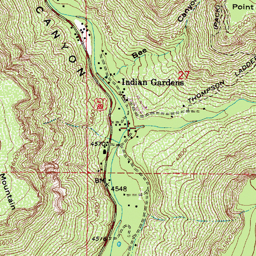 Topographic Map of Munds Canyon, AZ