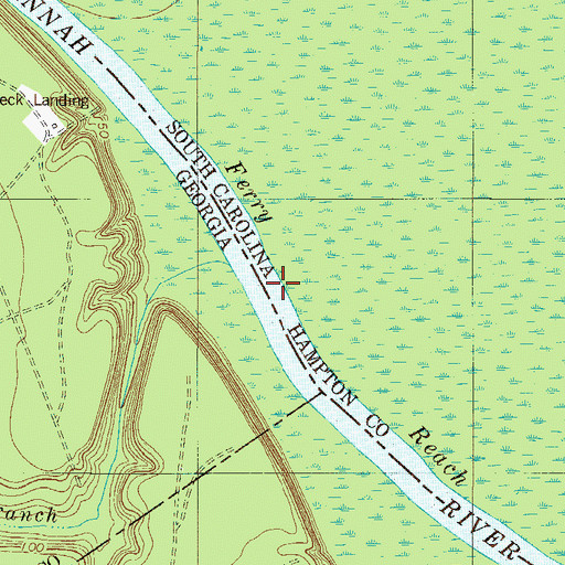 Topographic Map of Rooty Branch, GA