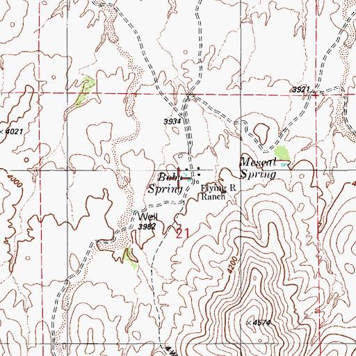 Topographic Map of Murphy Ranch, AZ