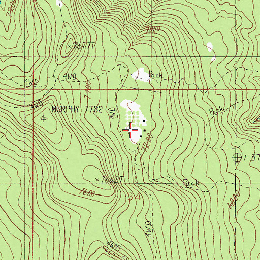 Topographic Map of Murphy Ranch, AZ