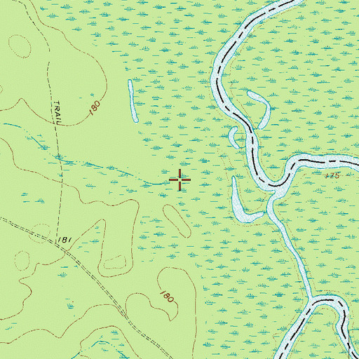 Topographic Map of Sagegrass Creek, GA