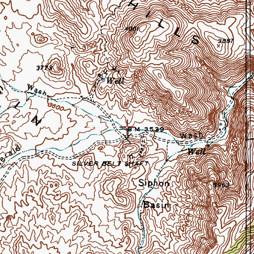 Topographic Map of Murphy Wash, AZ