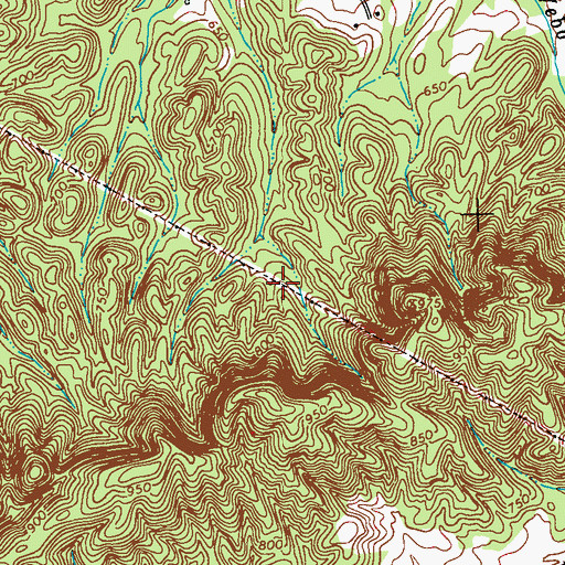 Topographic Map of Saint Lukes Church, GA