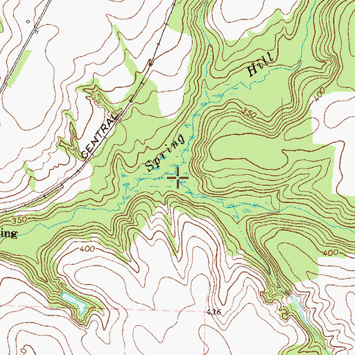 Topographic Map of Saint Paul Branch, GA