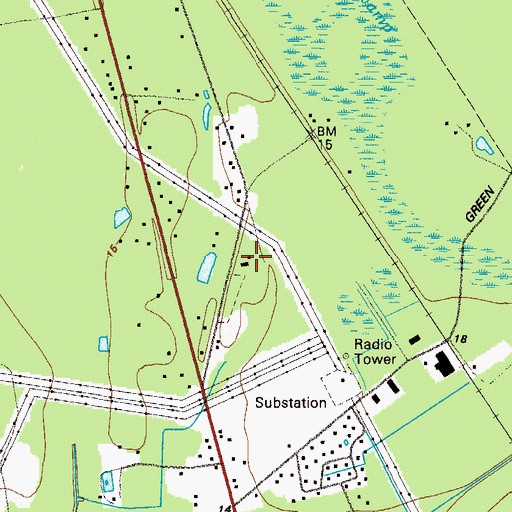 Topographic Map of Salem Church, GA