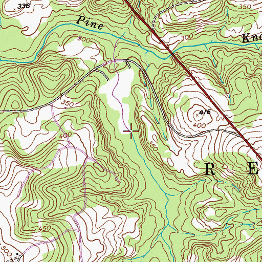 Topographic Map of Sally Branch, GA