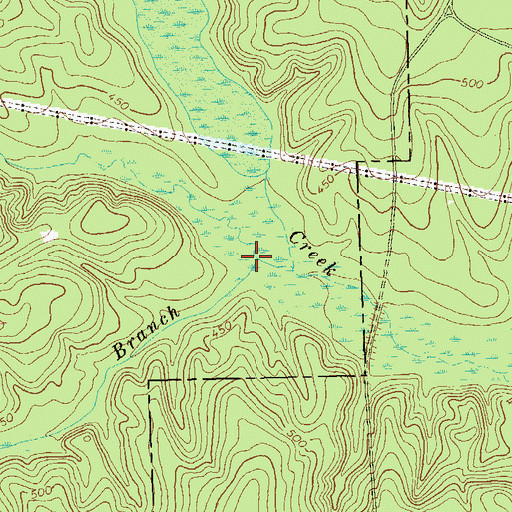 Topographic Map of Sand Branch, GA