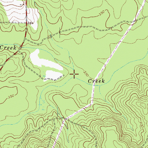 Topographic Map of Sandhill Creek, GA