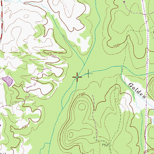 Topographic Map of Sandy Creek, GA