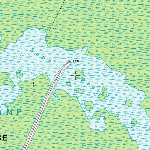 Topographic Map of Sapp Prairie, GA