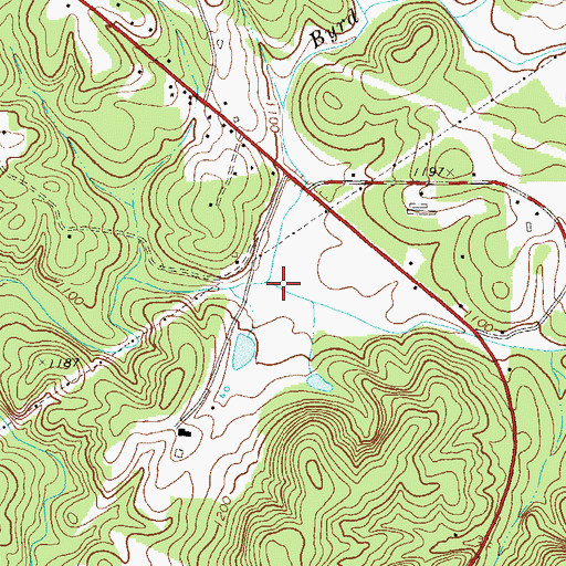 Topographic Map of Sardis Creek, GA