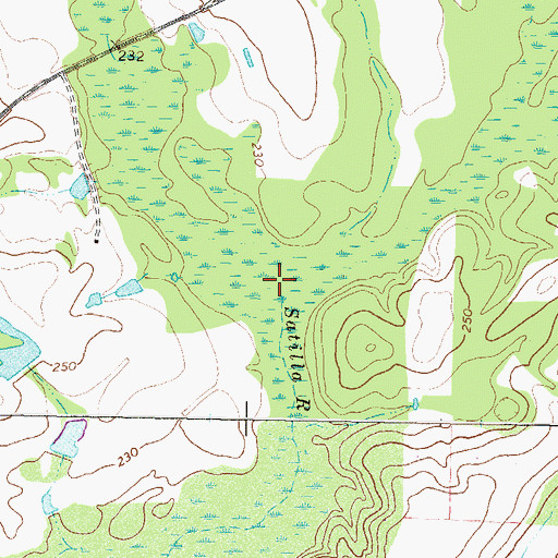 Topographic Map of Satilla Creek, GA