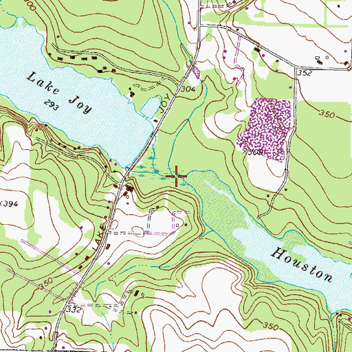 Topographic Map of Sauls Branch, GA