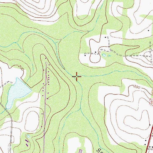 Topographic Map of Scale Branch, GA