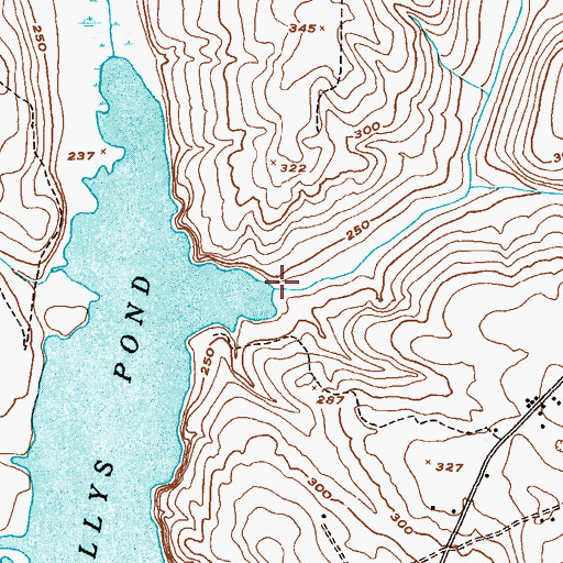 Topographic Map of Schaffer Creek, GA