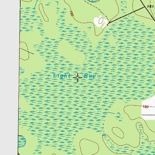 Topographic Map of Schoolhouse Bay, GA