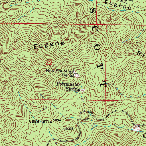 Topographic Map of New Era Mine Dump, AZ