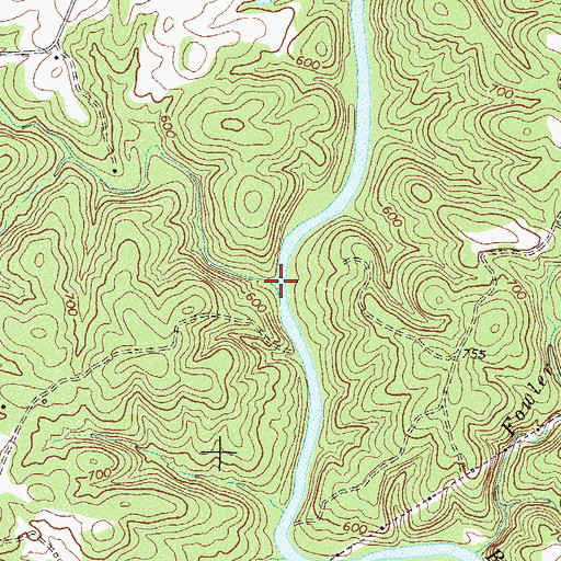 Topographic Map of Shiloh Creek, GA