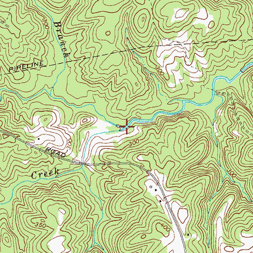 Topographic Map of Shiloh Fork, GA