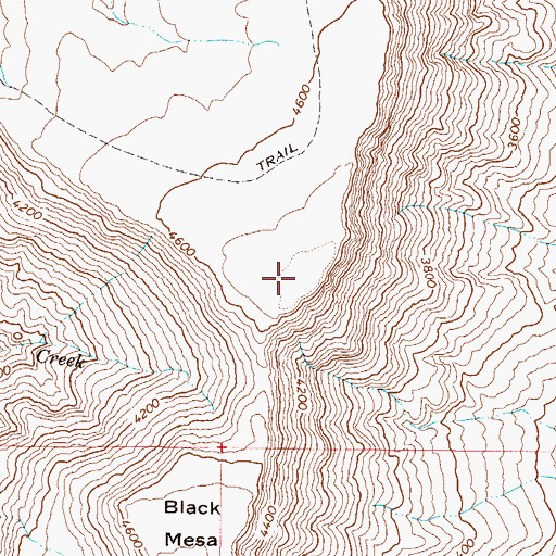 Topographic Map of New River Mesa, AZ