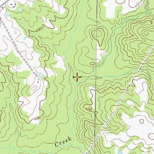 Topographic Map of Short Creek, GA