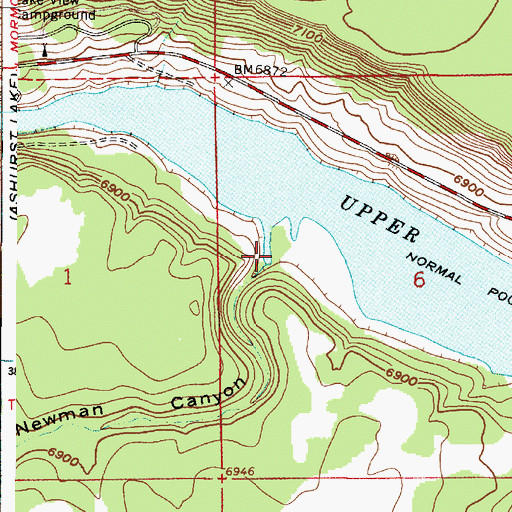 Topographic Map of Newman Canyon, AZ