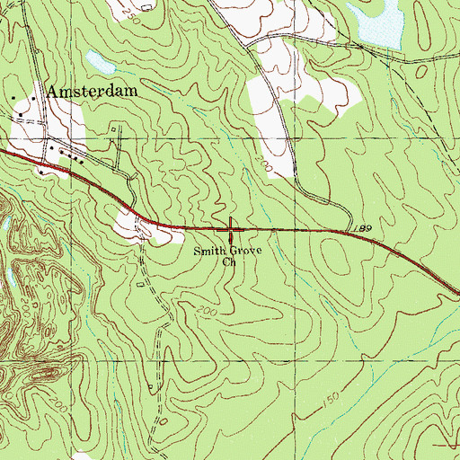 Topographic Map of Smith Grove Church, GA