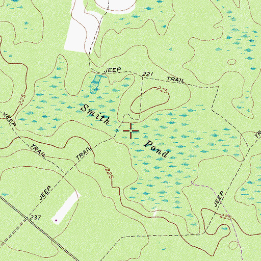 Topographic Map of Smith Pond, GA