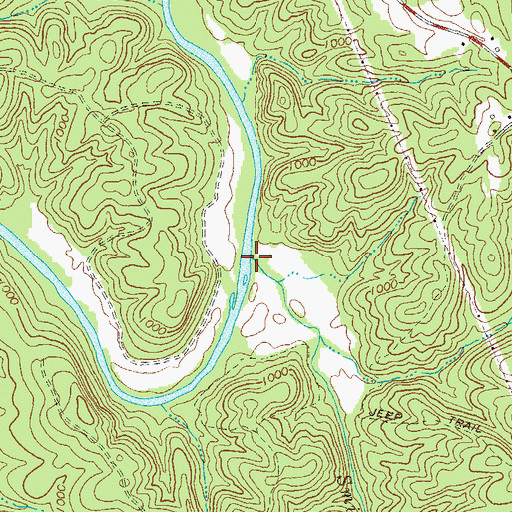 Topographic Map of Smithwick Creek, GA