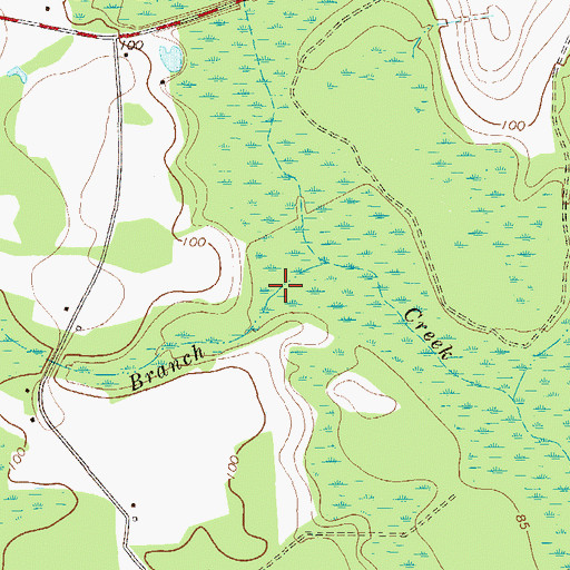 Topographic Map of Sorrier Branch, GA