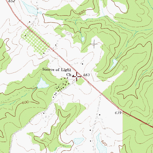 Topographic Map of Source of Light Ministries, GA