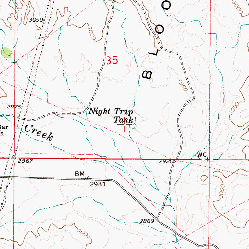 Topographic Map of Nigh Trap Tank, AZ