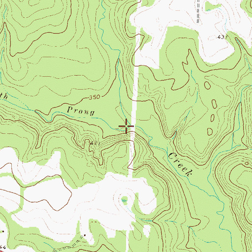 Topographic Map of South Prong Elko Creek, GA