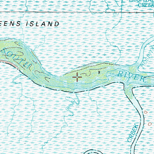 Topographic Map of South River, GA