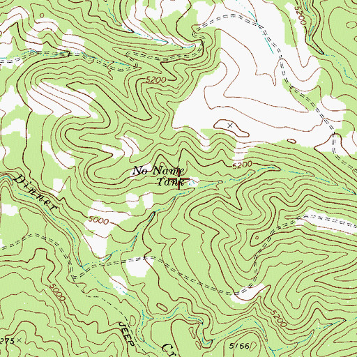 Topographic Map of No Name Tank, AZ