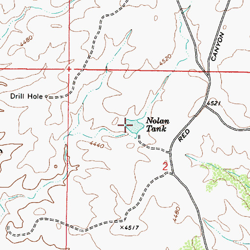 Topographic Map of Nolan Tank, AZ
