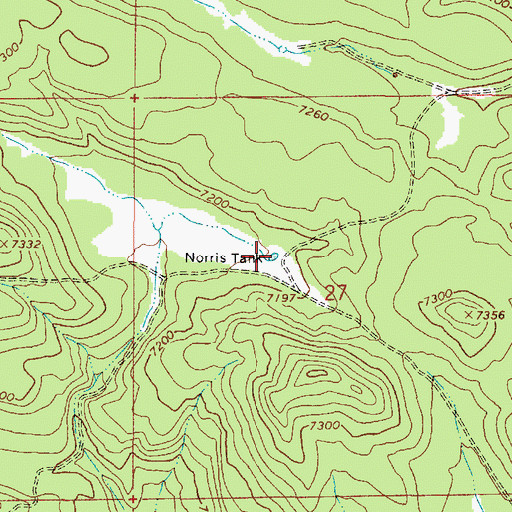 Topographic Map of Norris Tank, AZ