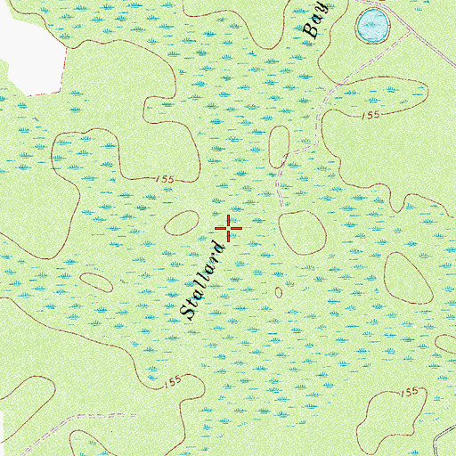Topographic Map of Stallard Bay, GA