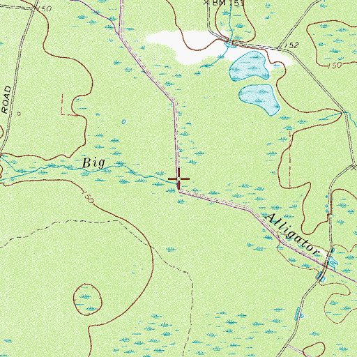 Topographic Map of Stalsby Creek, GA