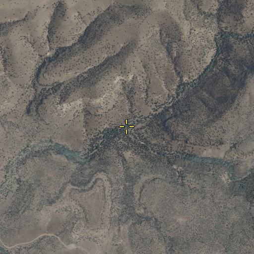 Aerial/Satellite Image of North Corral Creek, AZ