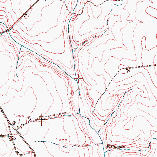 Topographic Map of Stephens Branch, GA