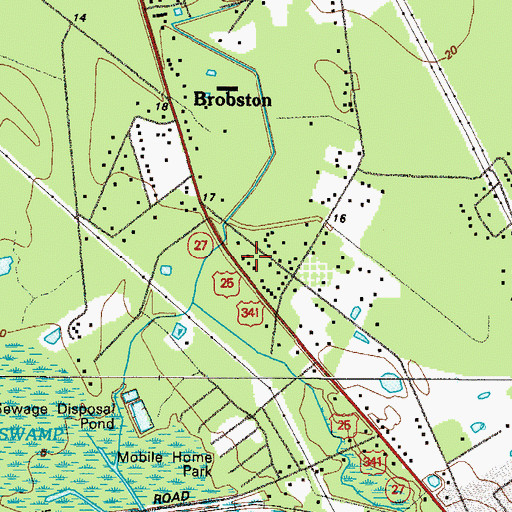 Topographic Map of Sterling Church, GA