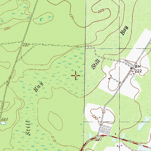 Topographic Map of Still Bay, GA