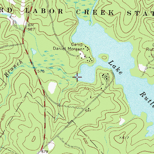 Topographic Map of Still Branch, GA