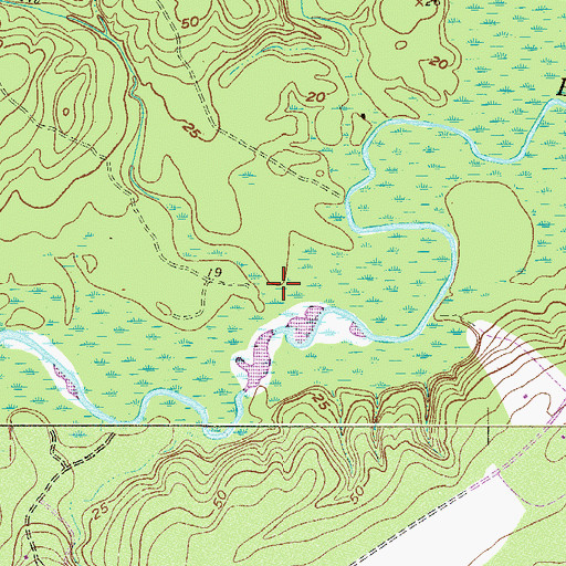 Topographic Map of Stillwell Branch, GA