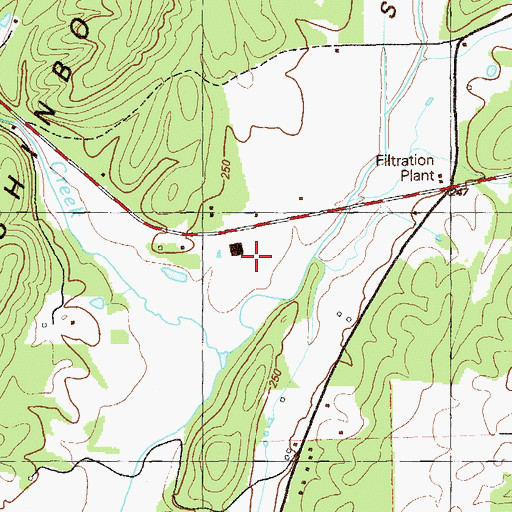 Topographic Map of Straight Gut Valley, GA
